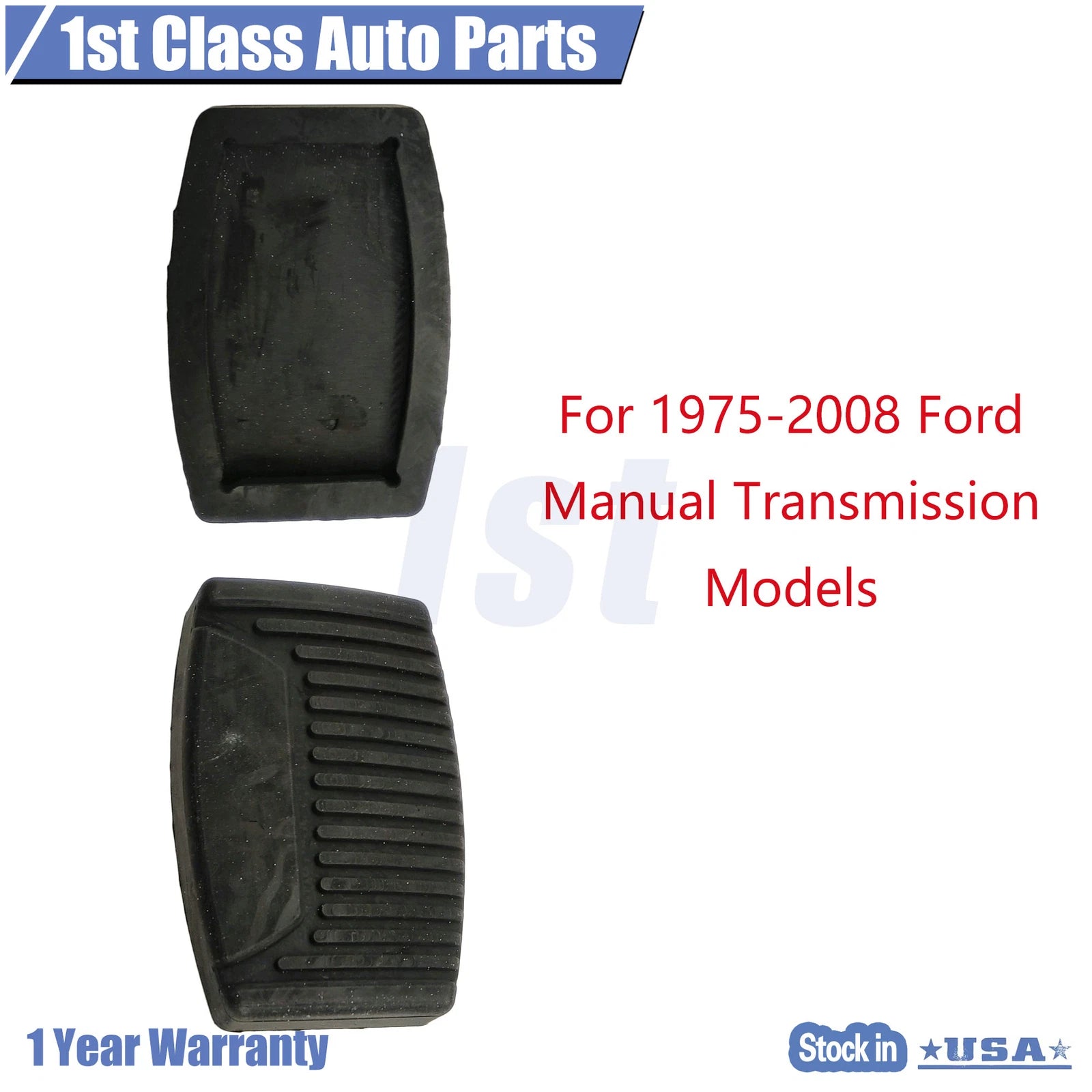 2X Brake Clutch Pedal Pads for Ford F-150 F-250 F-350 (1975–2008)