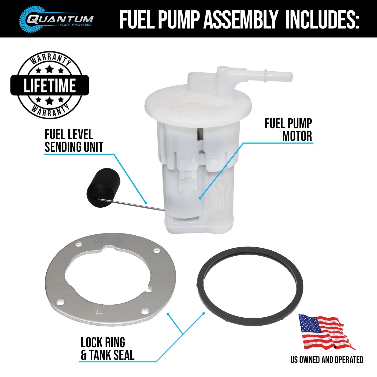 EFI Fuel Pump Module Assembly for Yamaha BN6 (2017–2023) QFS BN6-13907-01-00