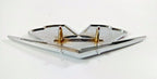 Front Fender Emblem Flags Pair for 1962–1963 Chevy Impala Belair
