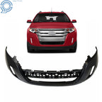 Front Bumper Cover for Ford Edge (2011–2014) - Black Primered Plastic