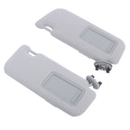 Set of 2 Gray Sun Visors with Mirror for Toyota Corolla (2009–2013)