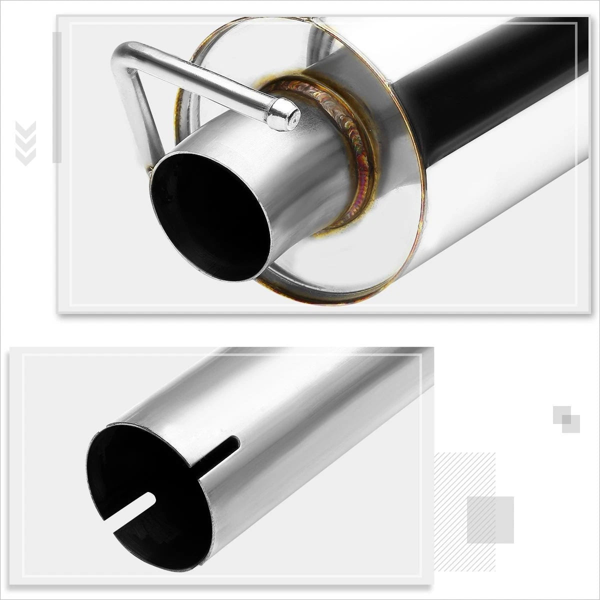 Dual 2.25" Tip Muffler Catback Exhaust for Dodge Charger (2011–2014)