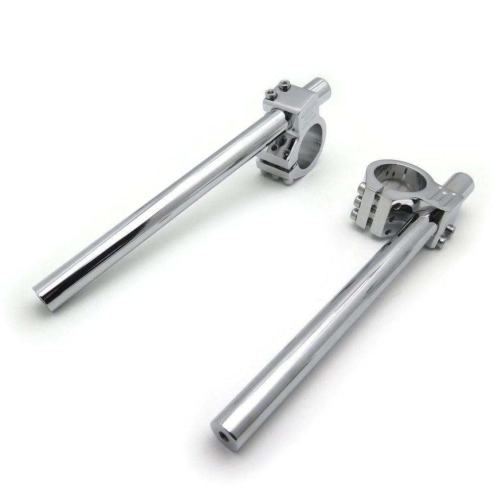 43mm Clip Ons for Universal Chrome Fork Tube (Tilt 7 Degree)