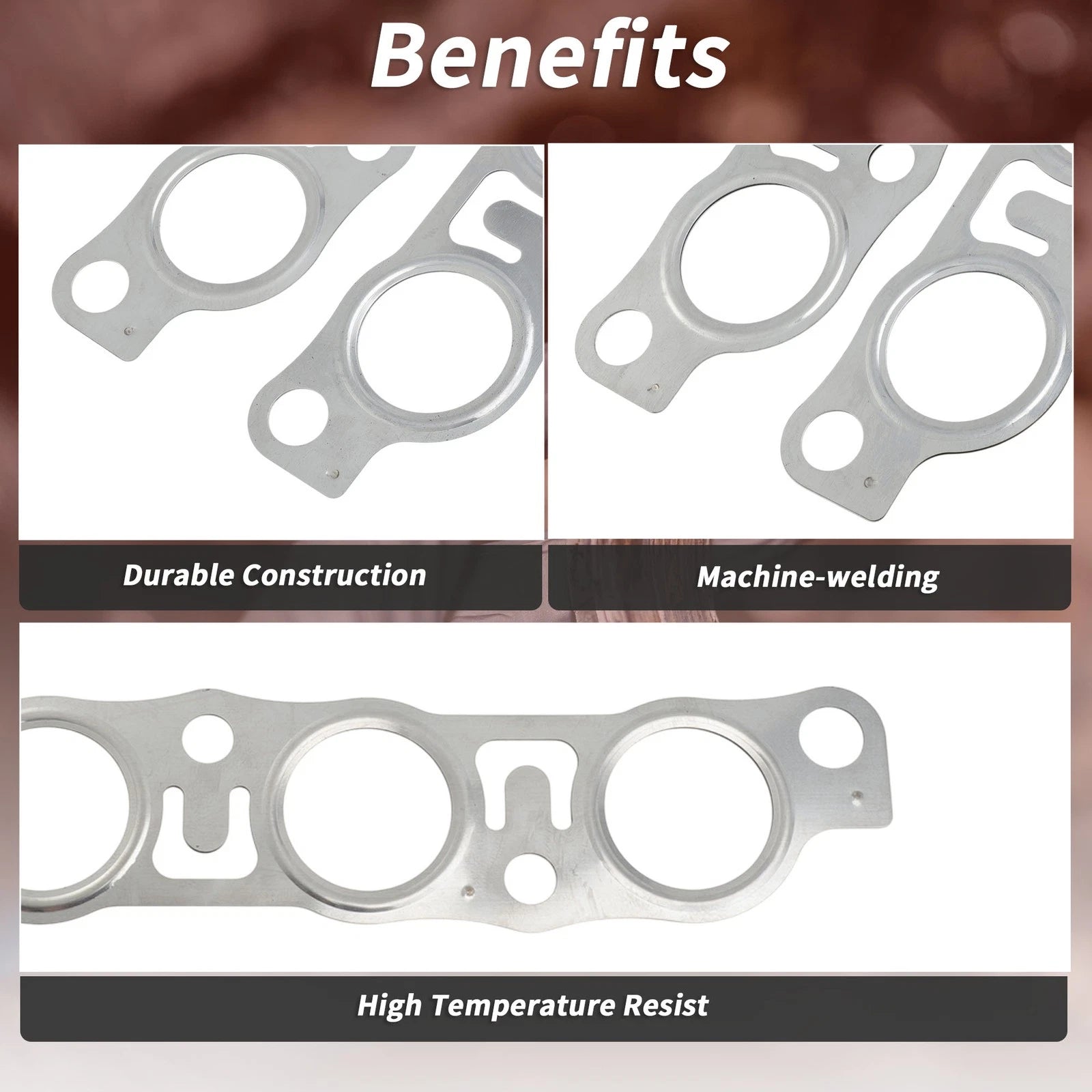 2X Exhaust Manifold Header Gasket for Lexus IS (1999–2005) No. 1717370050