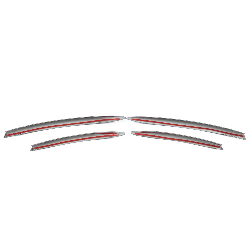 Carbon Look Fog Light Grille Trim for Benz CLA Class C118 X118 (2024-2025)