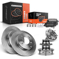 Rear Disc Rotor & Brake Pad Set for Hyundai Sonata (2011–2014)