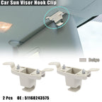2X Sun Visor Hook Clip Retainer 51168243575 for BMW 328i (1999–2000)