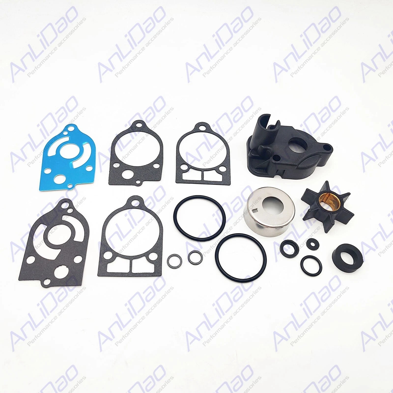 Water Pump Impeller Kit for Mercury 30 35 40 50 60 70HP Outboards (46-60366A1)