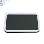 Entry Door Window for RV (12" x 21") - Black Exterior, White Interior, Clear Glass