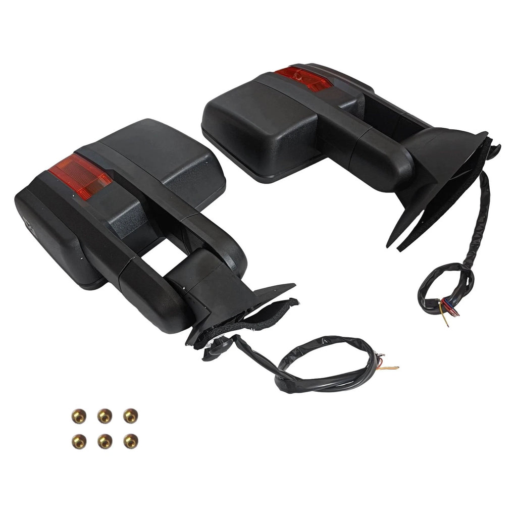 Pair Power Heated Tow Side Mirrors with Signal for Chevy C/K 1500 2500 3500 (1988–2000)