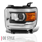 Left Side Projector Headlight for Sierra 1500 2500HD 3500HD (2014–2019) GM2502394