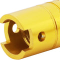 Set of 4 Gold Tire Rim Valve Stem Caps for Universal Fit (17MM)