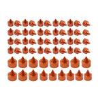 61X Engine Topper Bolt Caps Cover Orange for Harley Twin Cam FLH (1999-2006)