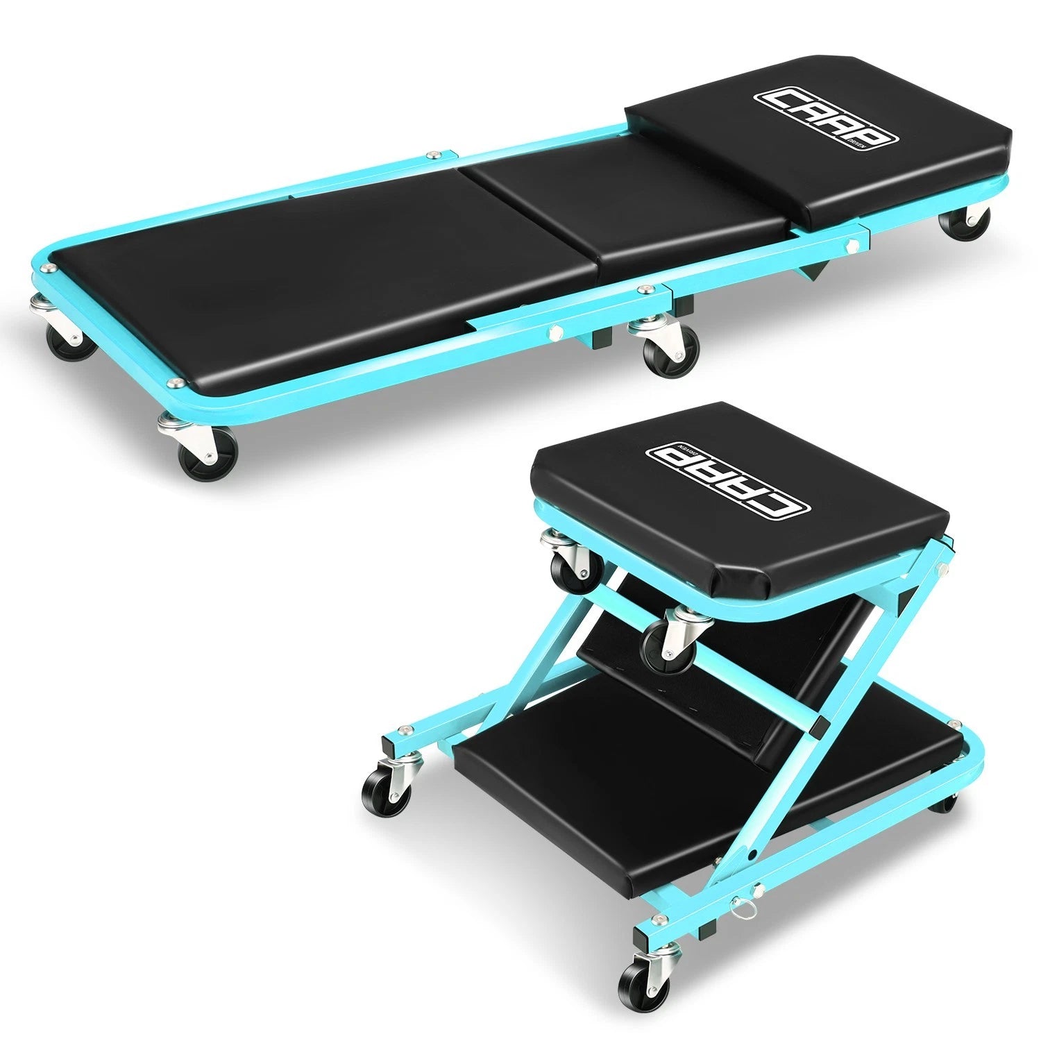 2-in-1 Rolling Creeper Seat for Universal Use (36" x 17" x 5")