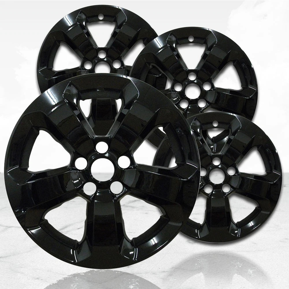 17" 4pc Gloss Black Wheel Skins (Set of 4) for 2017-2021 Jeep Compass