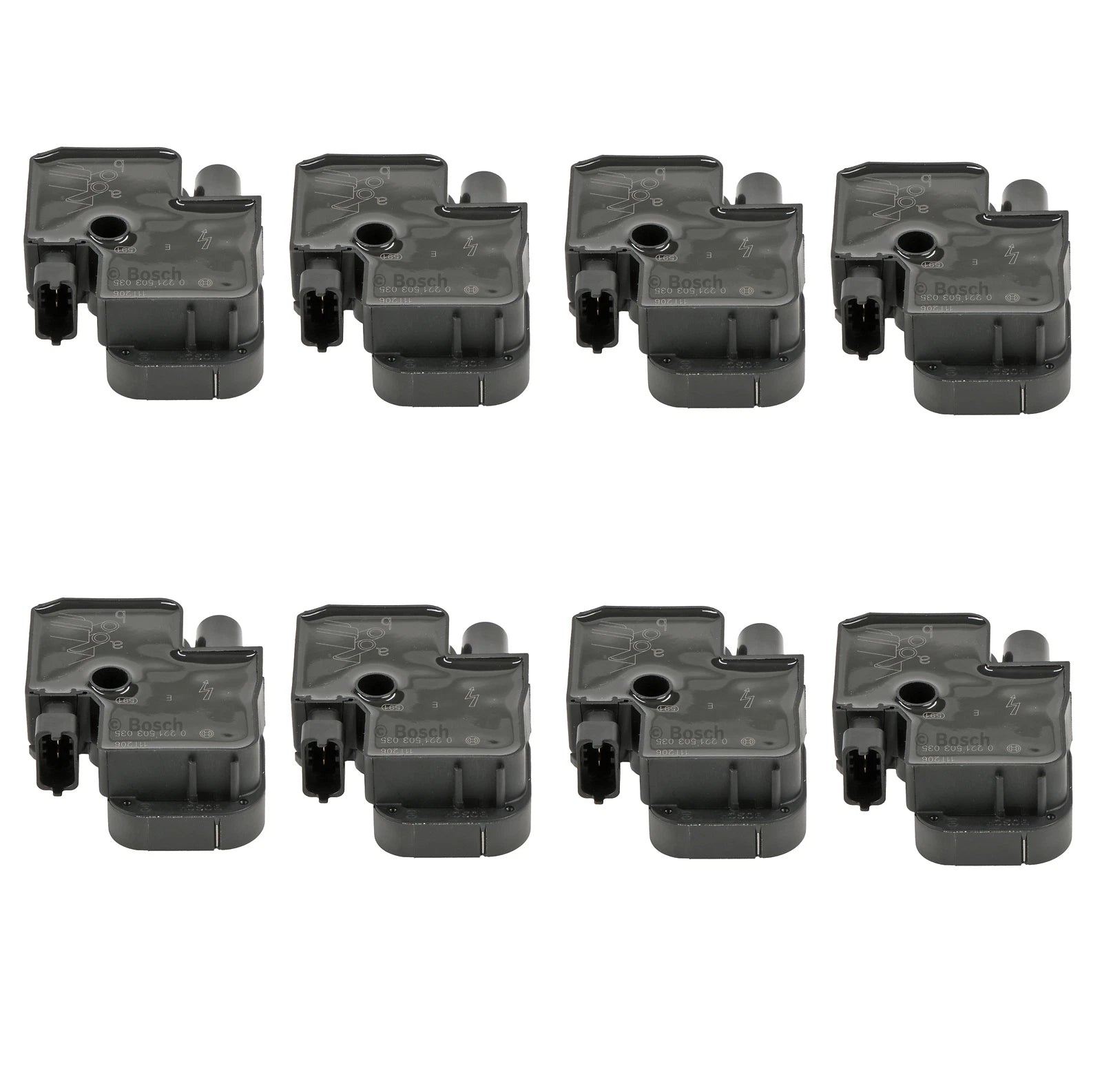 Set of 8 Bosch Direct Ignition Coils for Mercedes W202 W210 C140 (1994–2002)