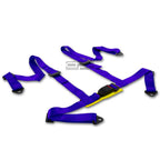 2" Nylon Strap 4 Point Shoulder Buckle Harness for Racing Seat Belt