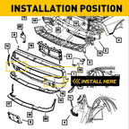 Fog Light Bracket Kit for Dodge Ram 1500 (2013-2022)