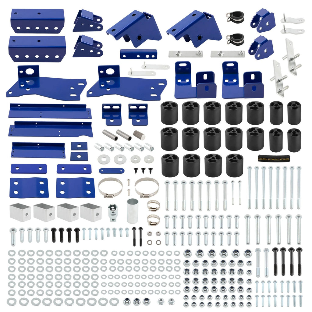 3" Body Lift Kit for GMC Sierra 1500 (2003-2005) Relocation Brackets + Blocks