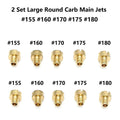 10pcs Main Jet Set #155 160 170 175 180 for Mikuni N100/604