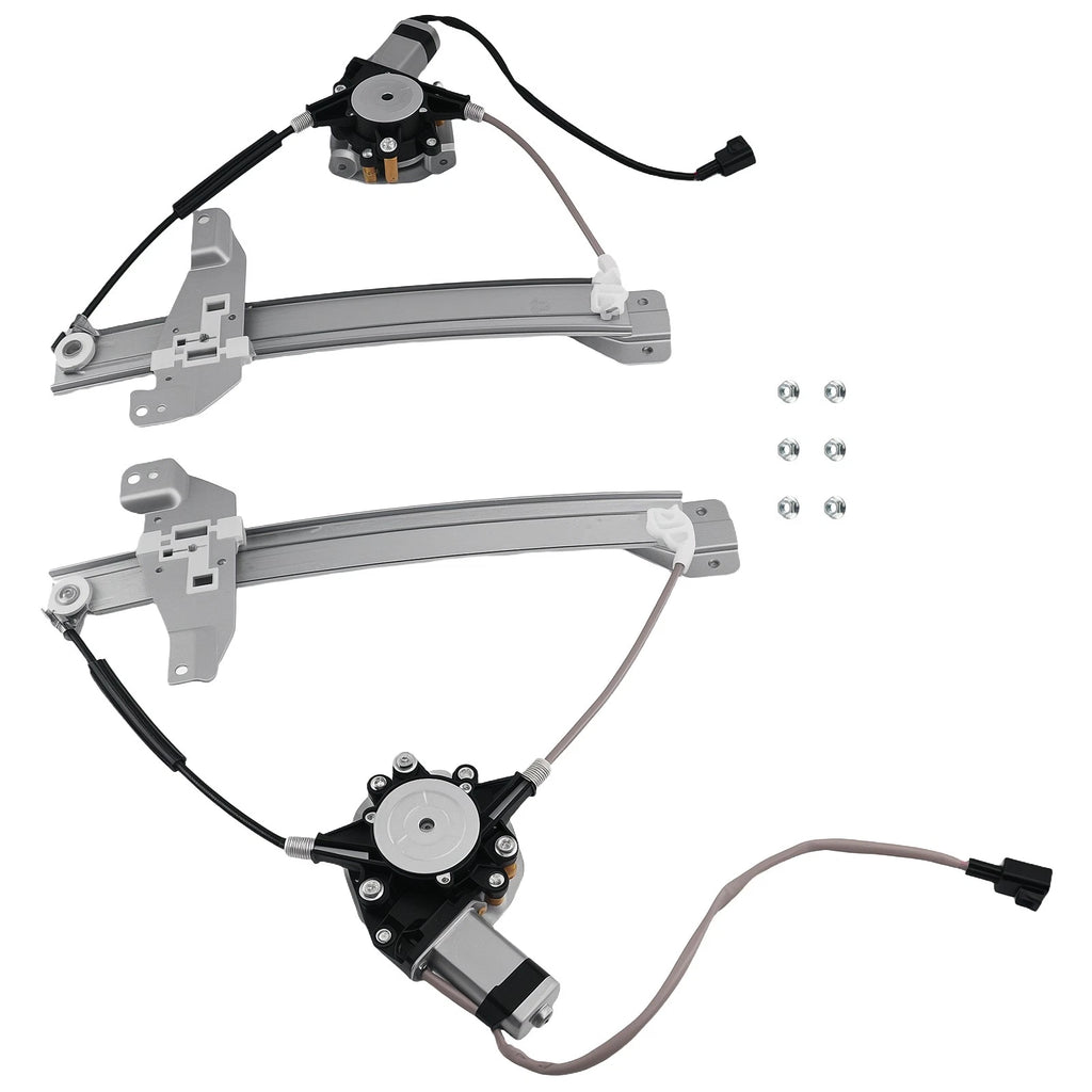 Power Window Regulator Set of 2 Rear L&R for Chevrolet Impala (2006–2016) 748510 748511