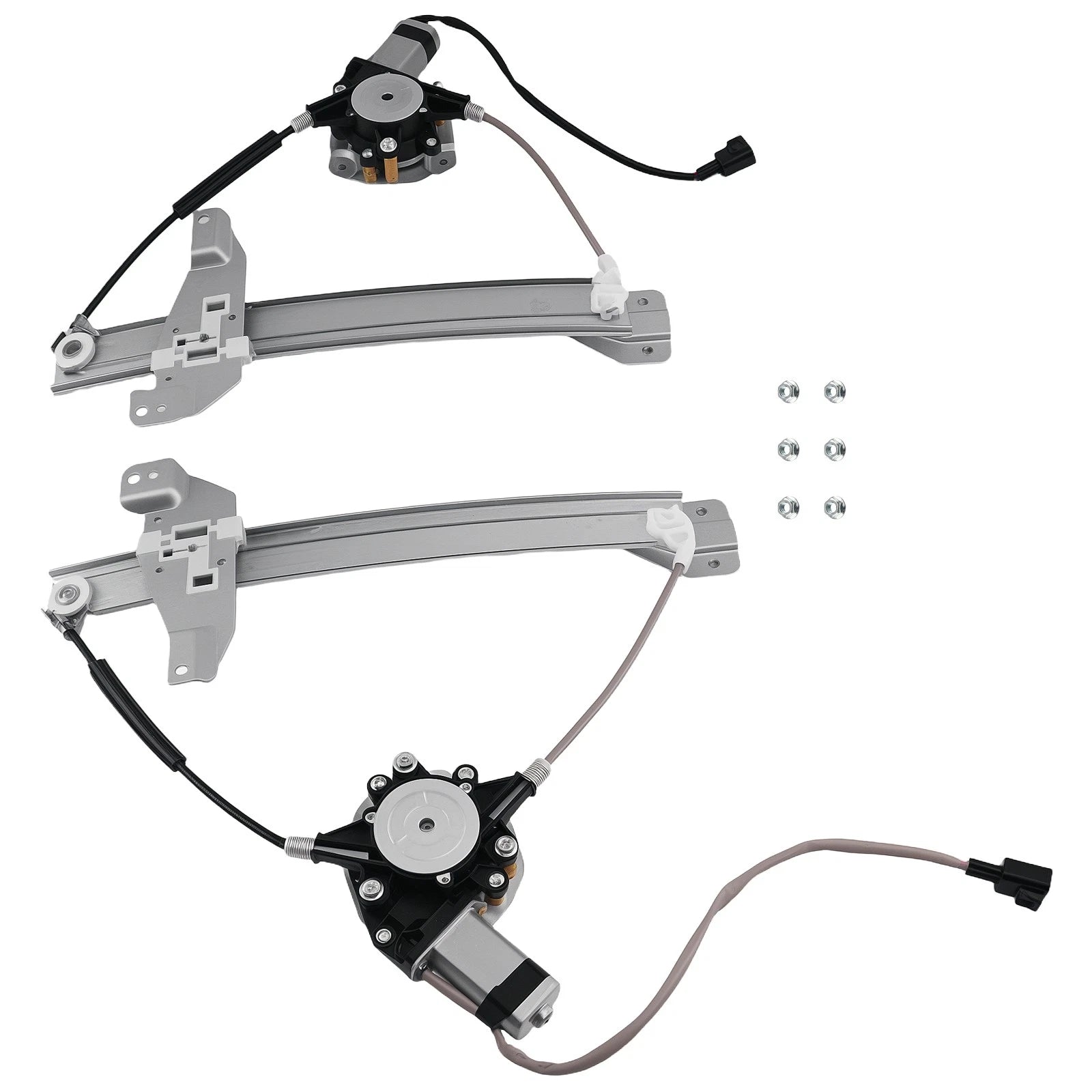 Power Window Regulator Set of 2 Rear L&R for Chevrolet Impala (2006–2016) 748510 748511