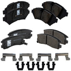 Set of 4 Brake Pads for Cadillac DeVille (2005)