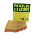 Panel Air Filter for BMW E60 E63 E64 545i 550i 645Ci 650i (2007–2010) MANN 13 71 7 521 023