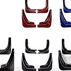 Mud Flaps for Tesla Model 3 (2016–2020) Front Rear White Carbon Fiber