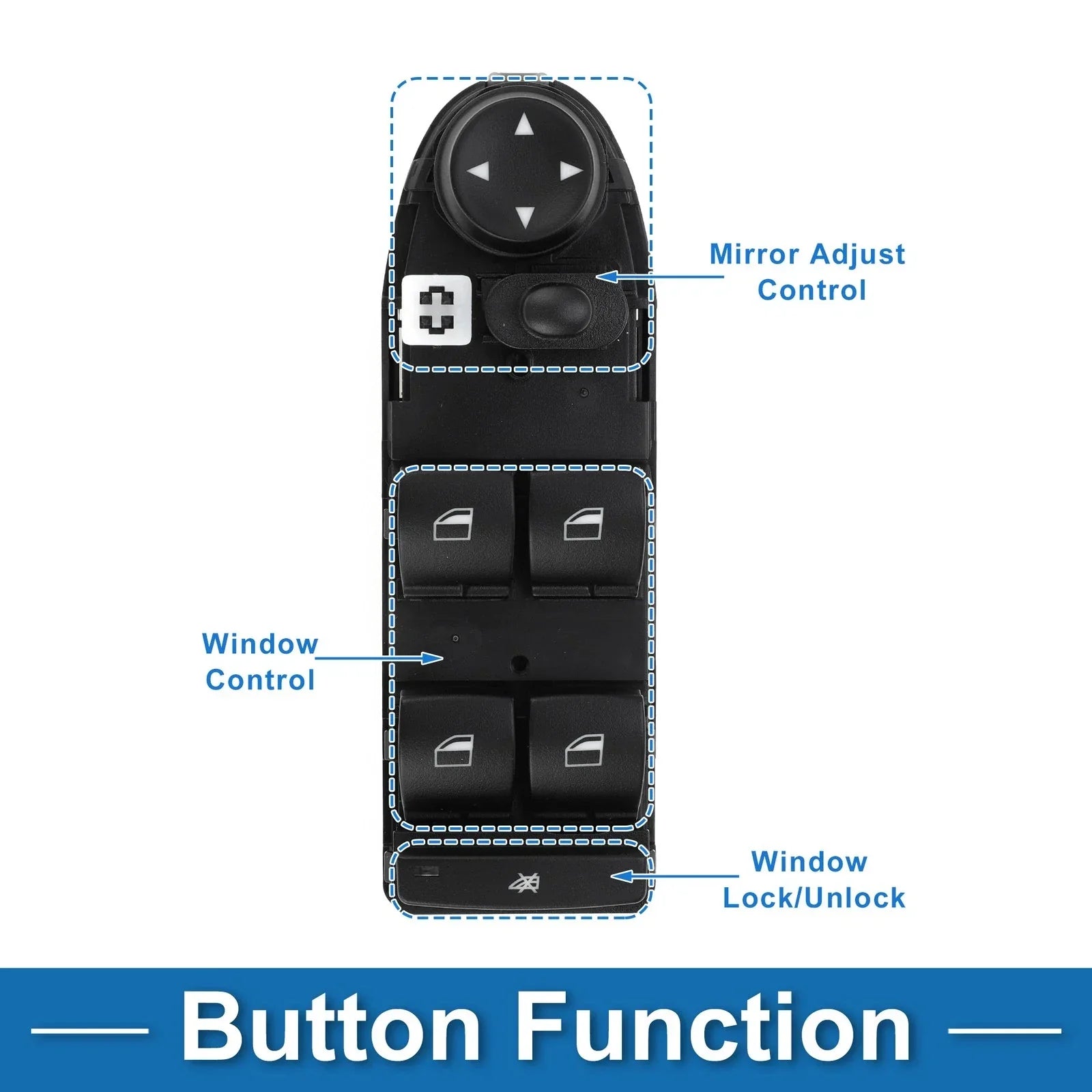 Power Window Switch 2.0L L4 for BMW X1 xDrive28i (2012-2012)