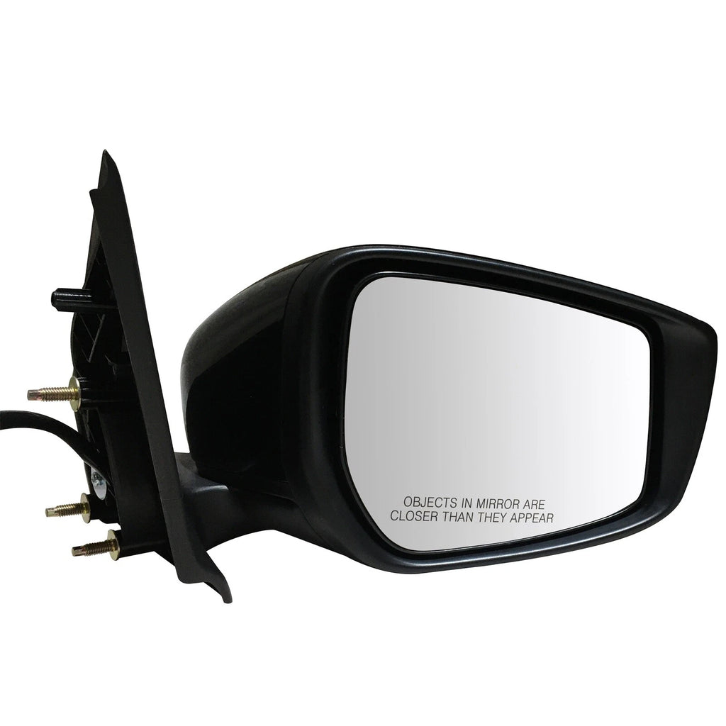 Power Door Mirror Right Side for Nissan Versa (2015–2019) Black Smooth