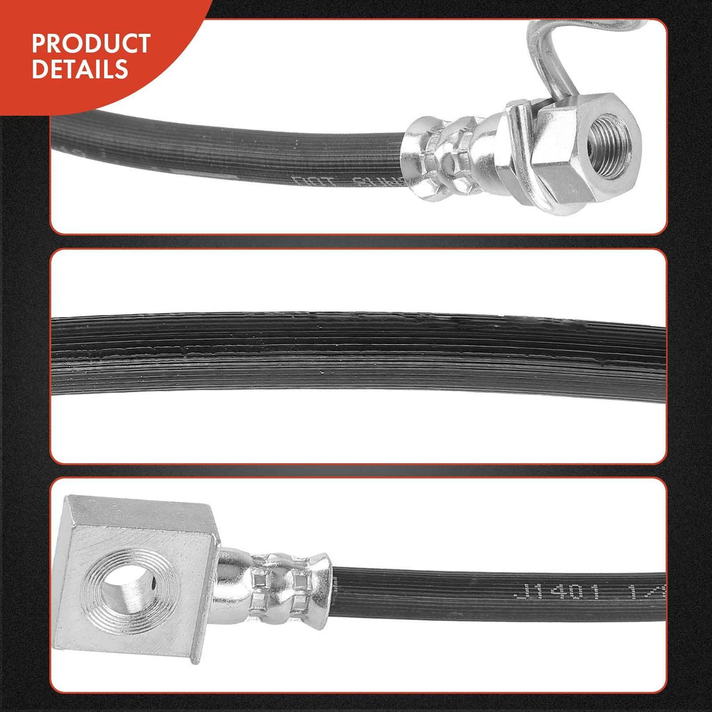 2X Rear Outer Side Brake Hydraulic Hose for Ford F-150 (2009–2011)