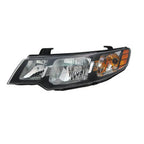 Driver Side Head Light Assembly Replacement Amber Black for Toyota Hilux (2005–2015)