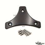 Black Gear Skull Backrest Sissy Bar Docking for Harley Touring FLHR (1997–2008)