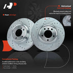 Front Drilled Brake Rotors for BMW 335i 2007-2013