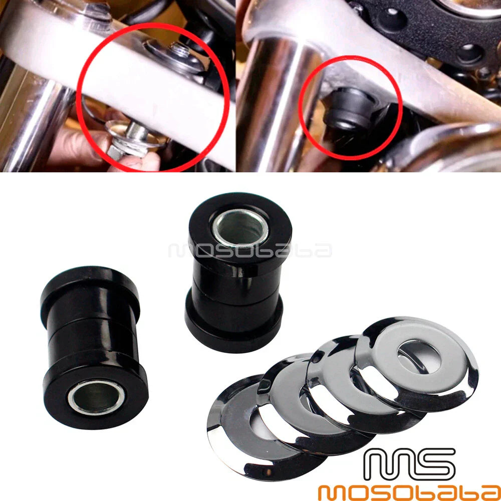 Heavy-Duty Polyurethane Handlebar Riser Bushings for Harley Sportster (2004-2023)