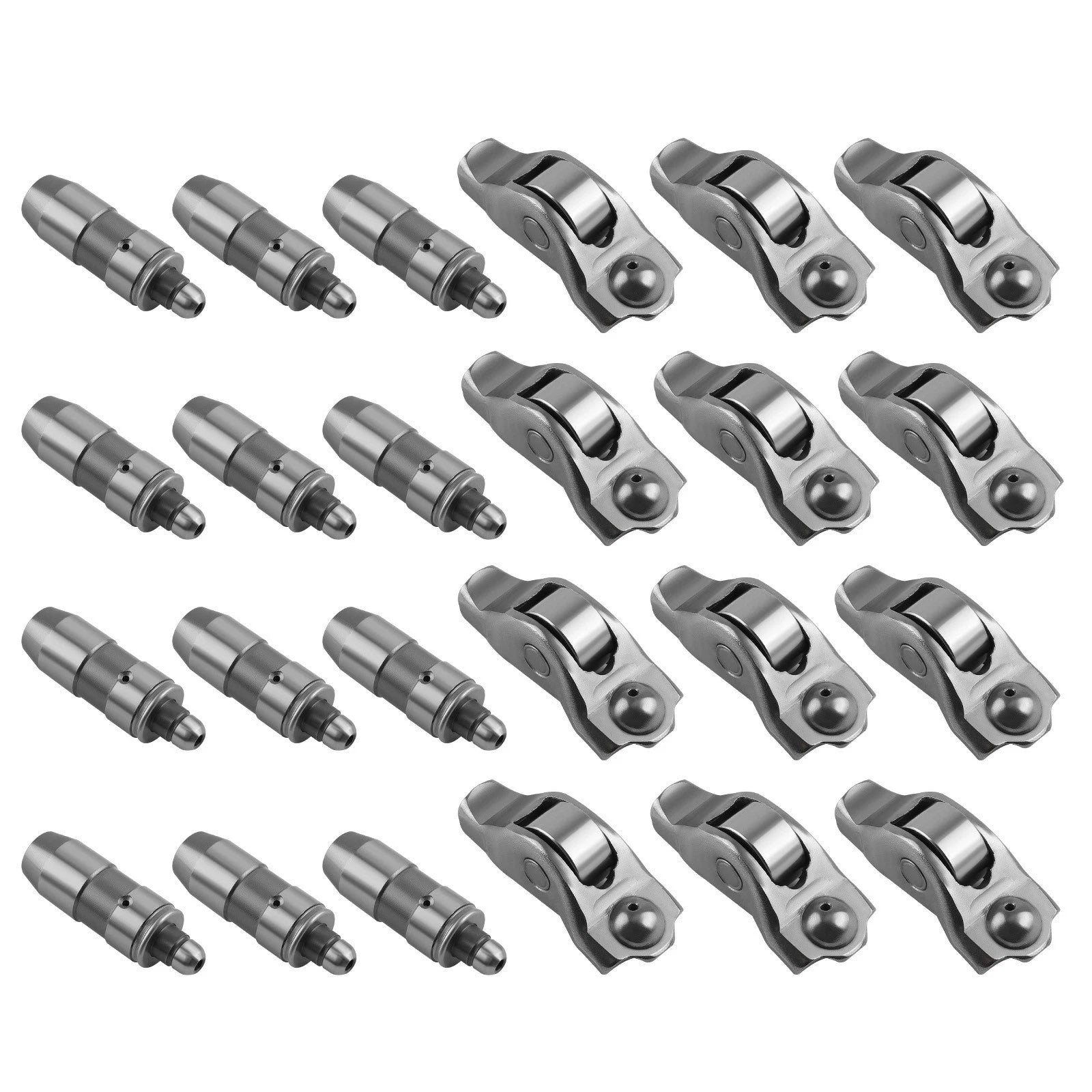 24pcs Rocker Arms & Lifters for Ford Mustang F150 4.6L 5.4L V8 (2005–2010)