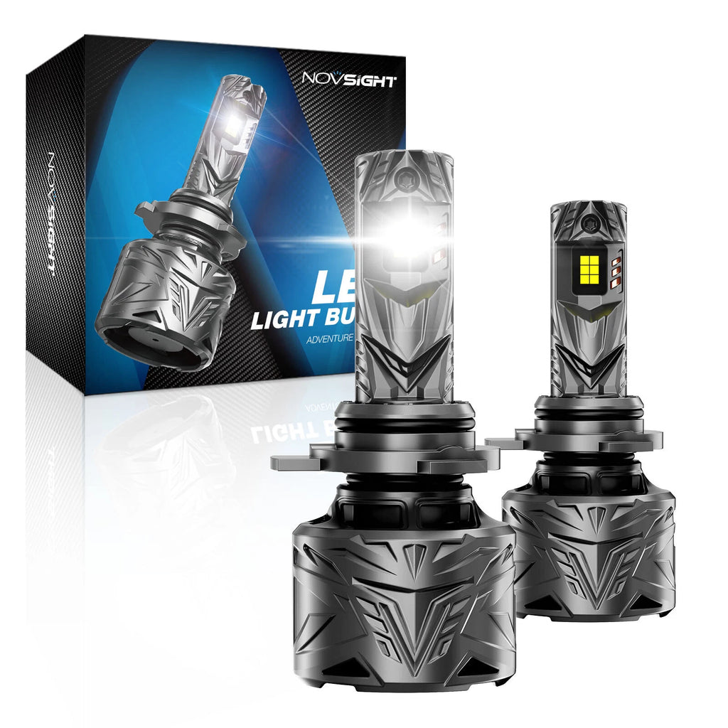 2X NOVSIGHT 9012 HIR2 LED Headlight Bulbs 50000LM 6500K 420W for vehicles