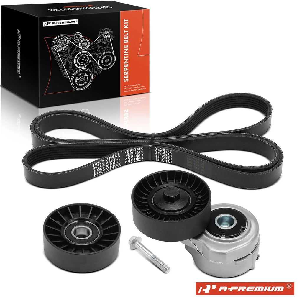 3X Serpentine Belt Drive Component Kit for Ford Taurus Mercury Sable (1996–2005)