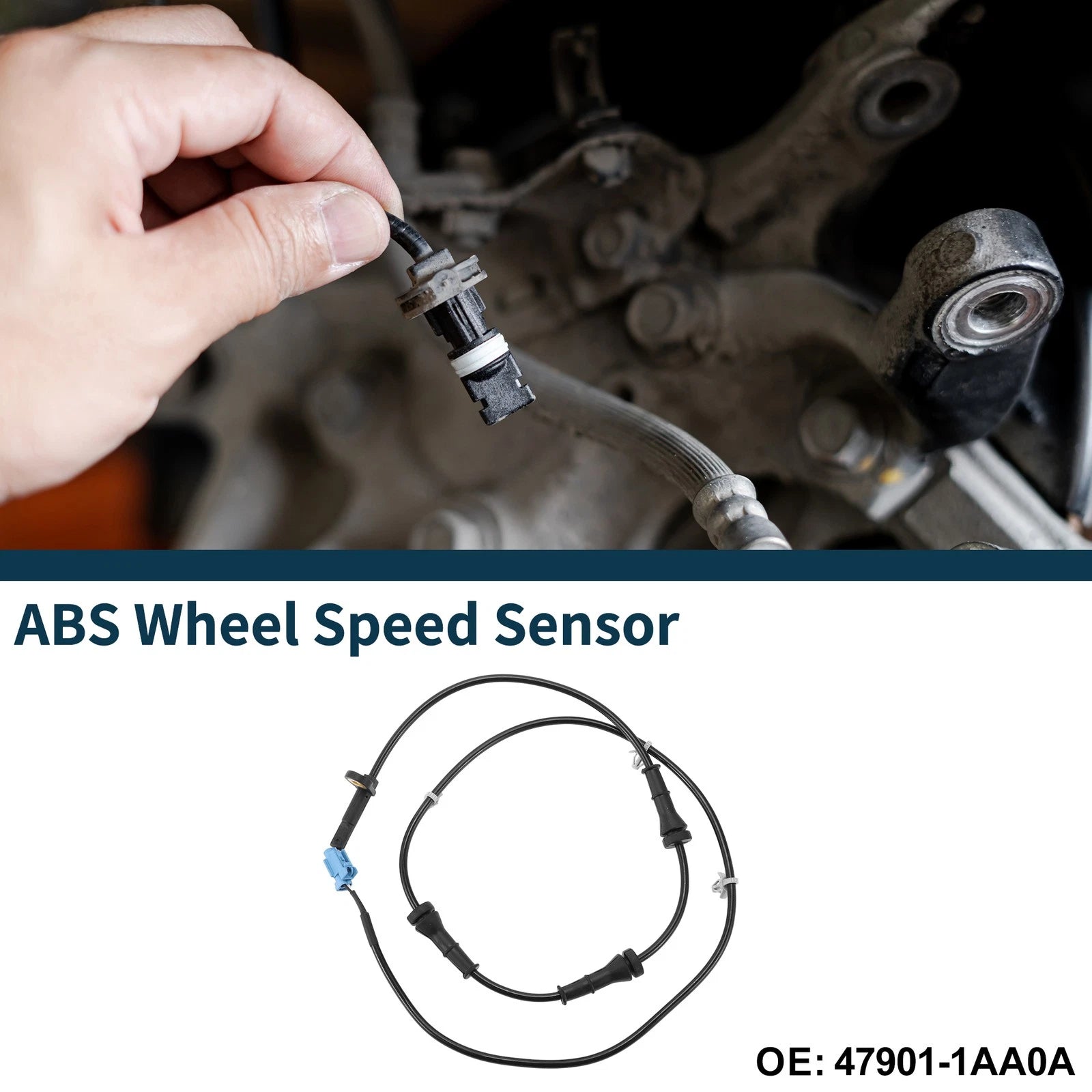 ABS Wheel Speed Sensor No. 47901-1AA0A for Nissan Murano (2003–2007) Rear Left