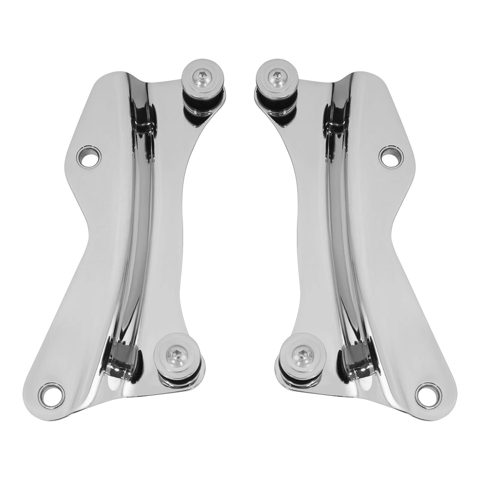 Chrome 4 Point Docking Hardware Kit for Harley Davidson Touring (2014–2025)