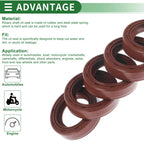 Set of 5 Oil Seal Rotary Shaft Seal FKM Rubber 27x38x10mm