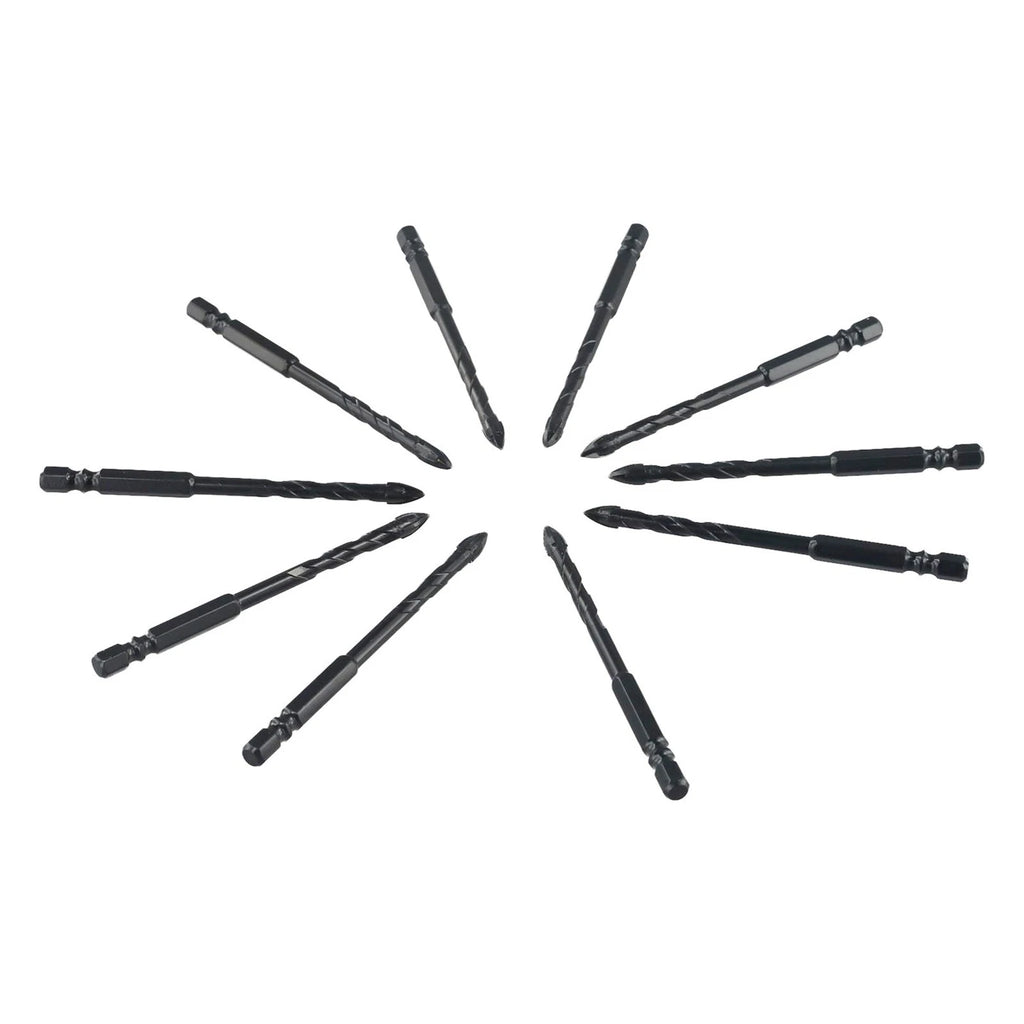 10pcs 6mm Drill Bits for Tile Brick (Wear-resistant Alloy Steel)