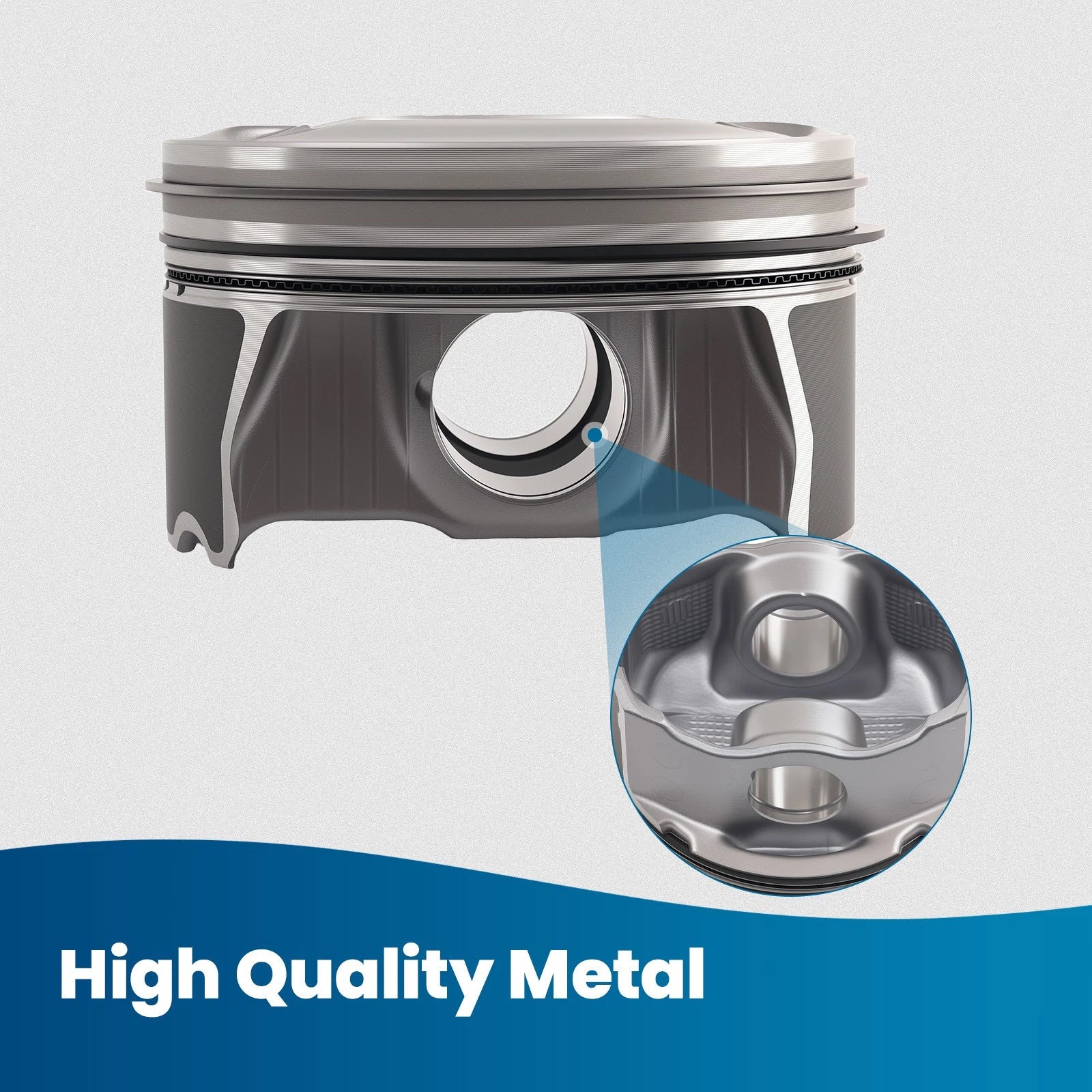 8PCS Engine Pistons Kit for Mercedes GL450 GL550 GLS550 (2013–2019)