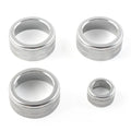 4 x AC Climate Control Knob Ring Covers for Honda Civic (2022 - Present) Silver