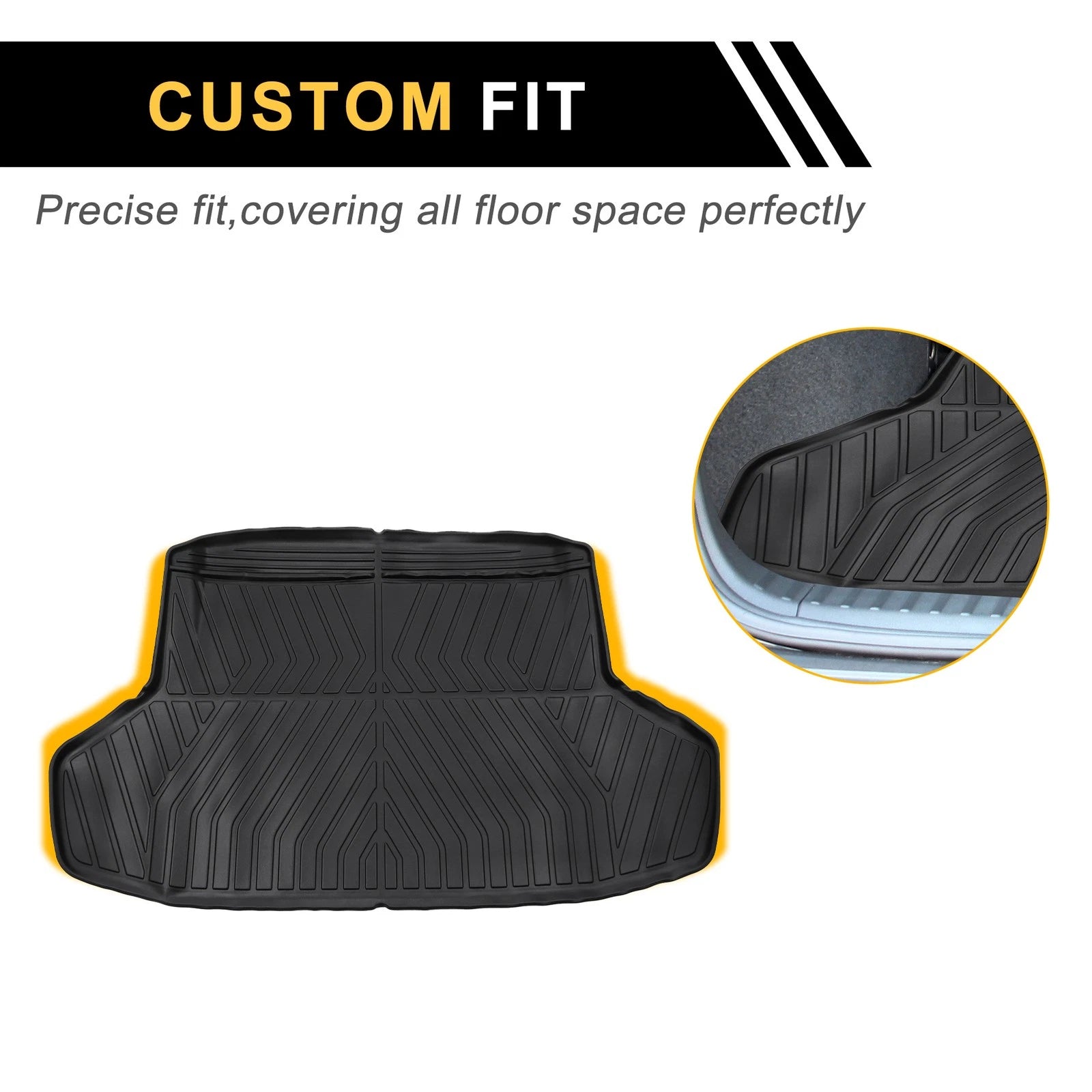 Cargo Liner Rear Trunk Mat for Honda Civic Sedan (2022–2024)