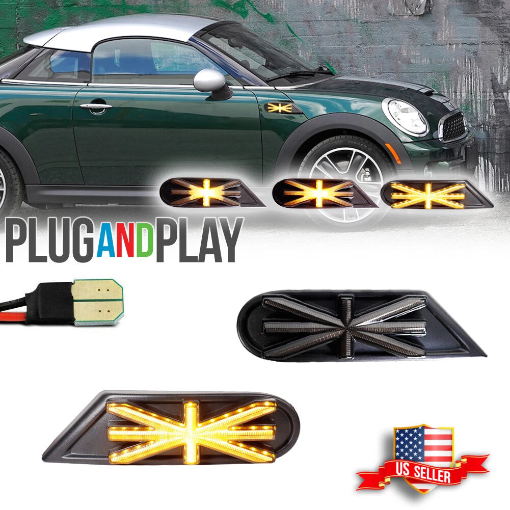 Sequential LED Side Marker Lights for MINI MKII R55 R56 R57 R58 R59 (2006–2015)