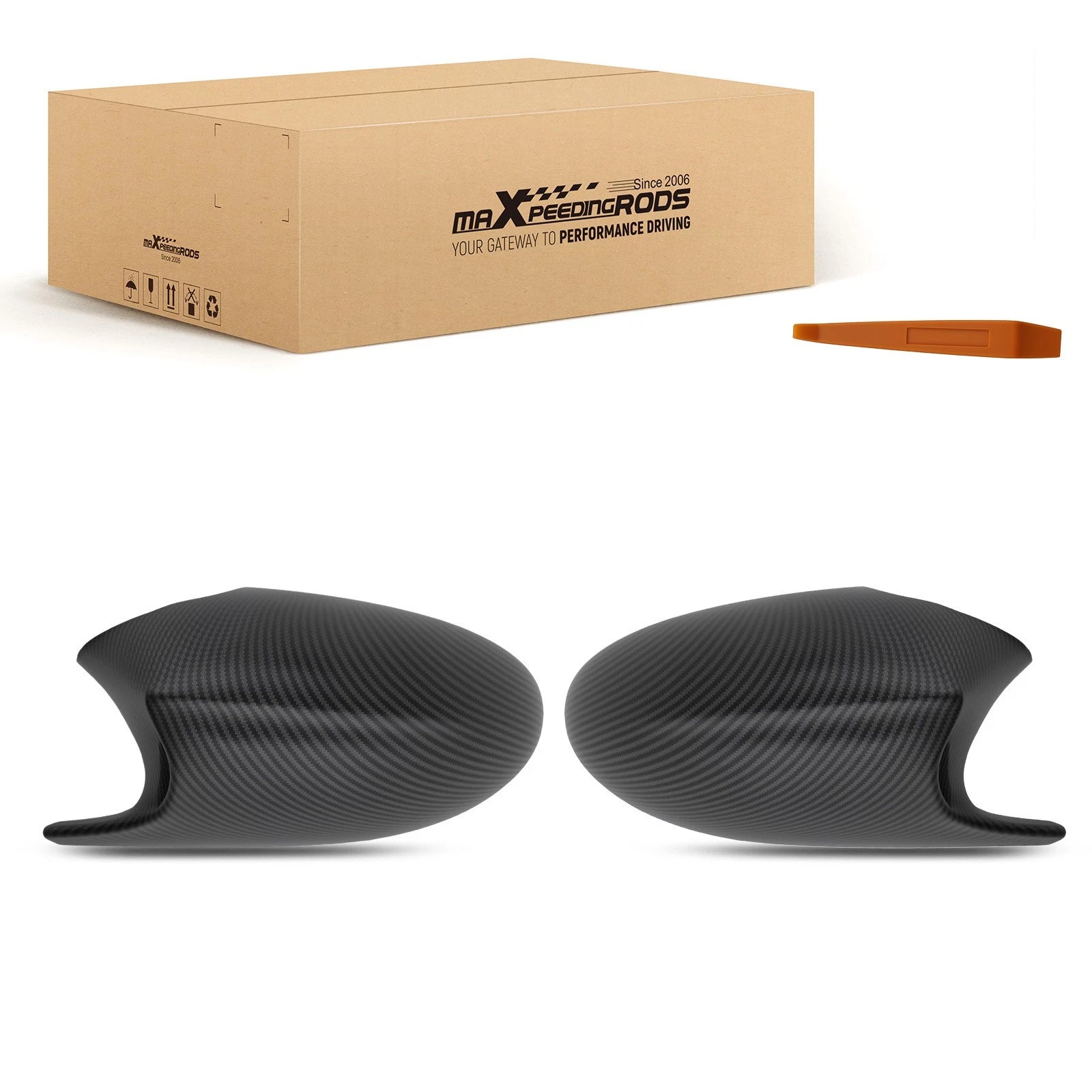 Door Mirror Shell Kit for BMW E87 E81 E88 (2004–2009) 51167135097 Carbon Black