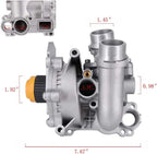 Aluminum Water Pump for Audi A3 A4 TT, VW Tiguan Jetta Golf GTI Eos Beetle CC (2006–2020)
