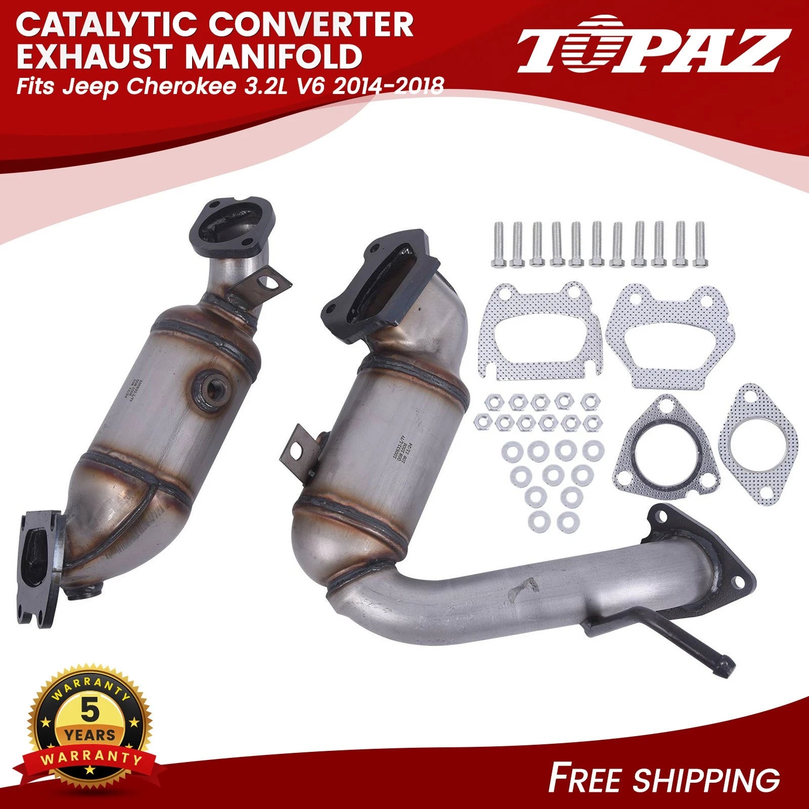 Catalytic Converter for Jeep Cherokee (2014–2018)